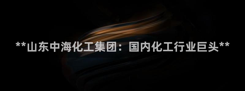 球盟会qmh官网：**山东中海化工集团：国内化工行业巨头**