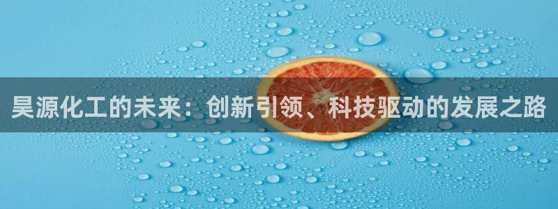 球盟会黑台：昊源化工的未来：创新引领、科技驱动的发展之路