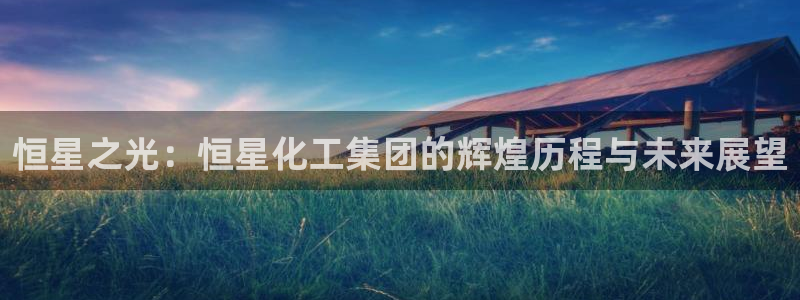 球盟会qm：恒星之光：恒星化工集团的辉煌历程与未来展望