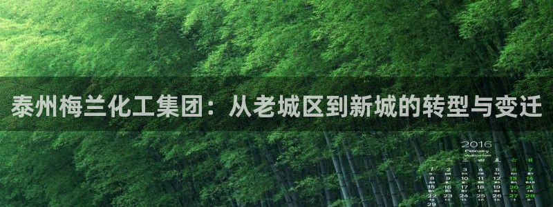 球盟会优惠领取网站是真的吗：泰州梅兰化工集团：从老城区到新城