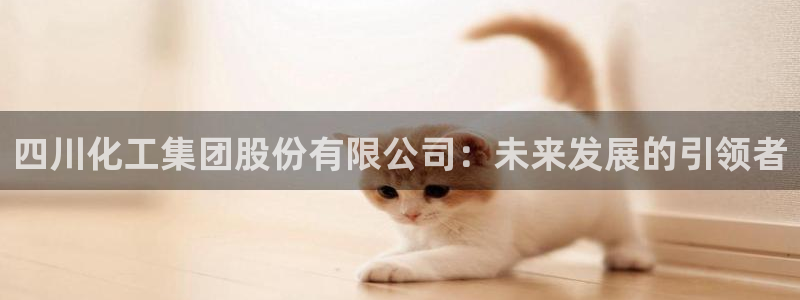 球盟会在线官网：四川化工集团股份有限公司：未来发展的引领者