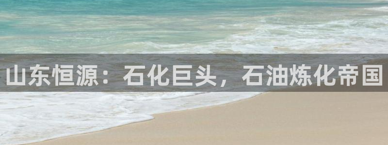 球盟会APP下载：山东恒源：石化巨头，石油炼化帝国